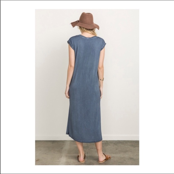 Mystree Casual Maxi Dress in Denim blue - Picture 3 of 8